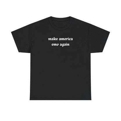 make america emo again Tee | Text Graphic Shirt, Gothic Font