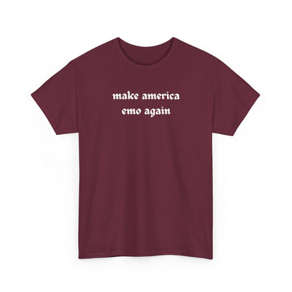 make america emo again Tee | Text Graphic Shirt, Gothic Font