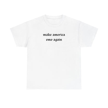 make america emo again Tee | Text Graphic Shirt, Gothic Font