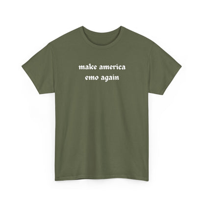 make america emo again Tee | Text Graphic Shirt, Gothic Font