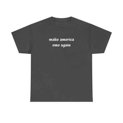 make america emo again Tee | Text Graphic Shirt, Gothic Font
