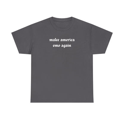 make america emo again Tee | Text Graphic Shirt, Gothic Font